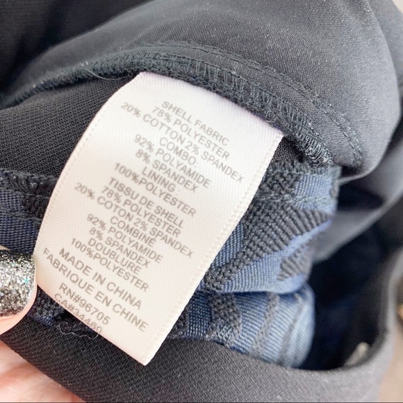 Rebecca Taylor Leopard Print Brocade Pants Navy - Picture 9 of 9